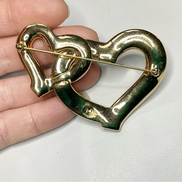 Vtg Swarovski Large Brooch Pave + Baguette Crystals Couture Piece - Picture 5 of 7